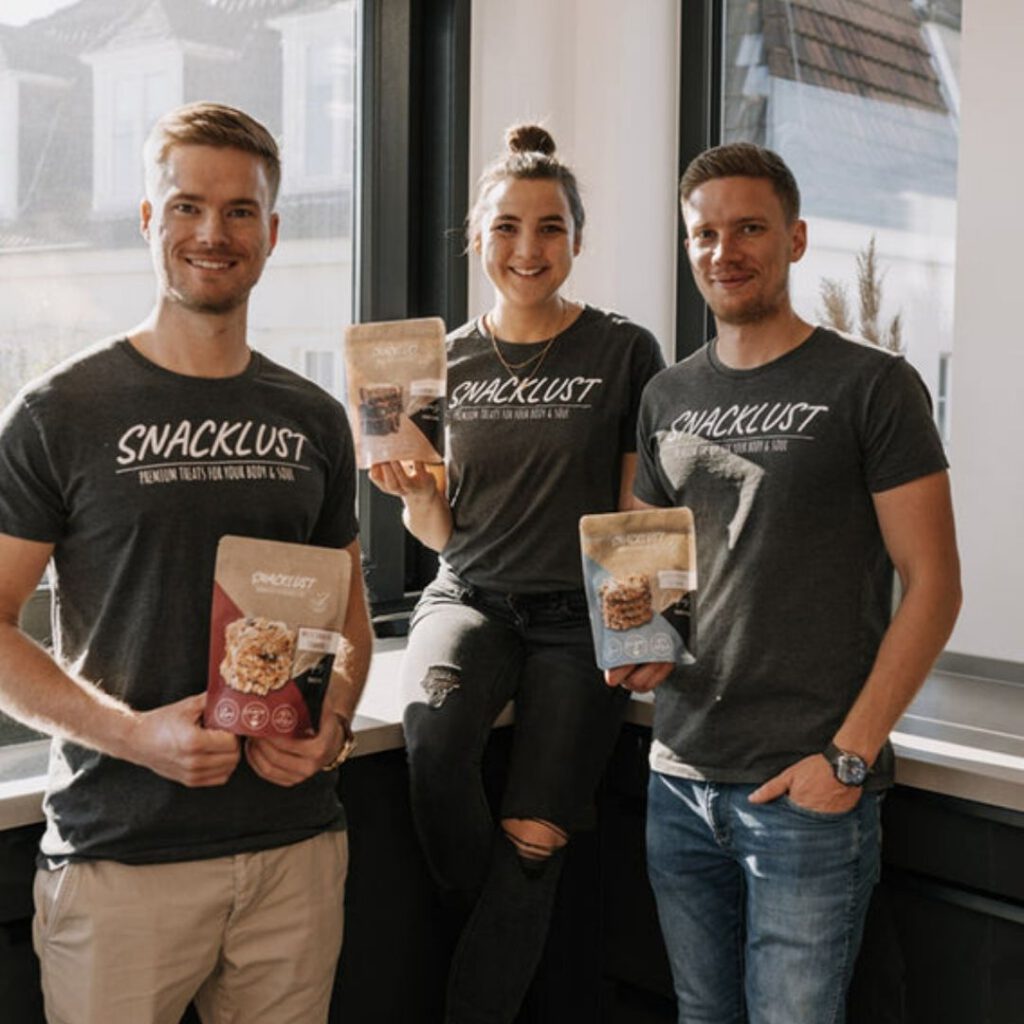 Snacklust Gründer Celine, Felix und Max